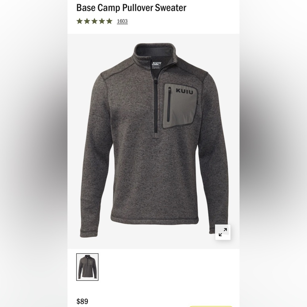 KUIU Base Camp Pullover Sweater | XXL